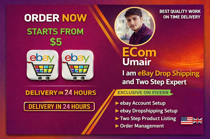 be your ebay dropshipping and two step listing expert