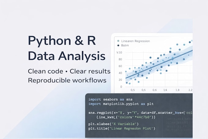 clean, analyze, and visualize your research dataset