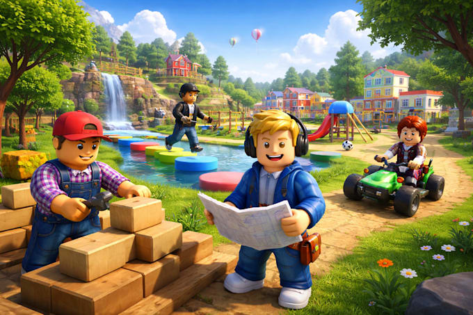 do full roblox game development and create a complete roblox game