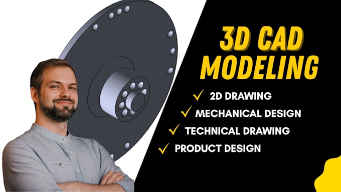 Do 3d cad design, mechanical product design, 3d modeling and product ...