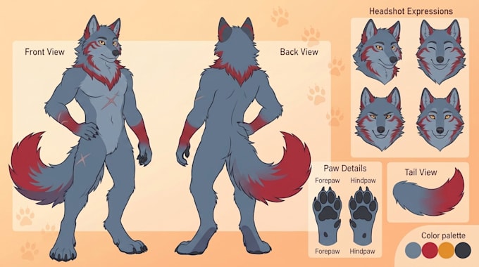 furry reference sheet furry ref sheet fursona character oc furry art anthro