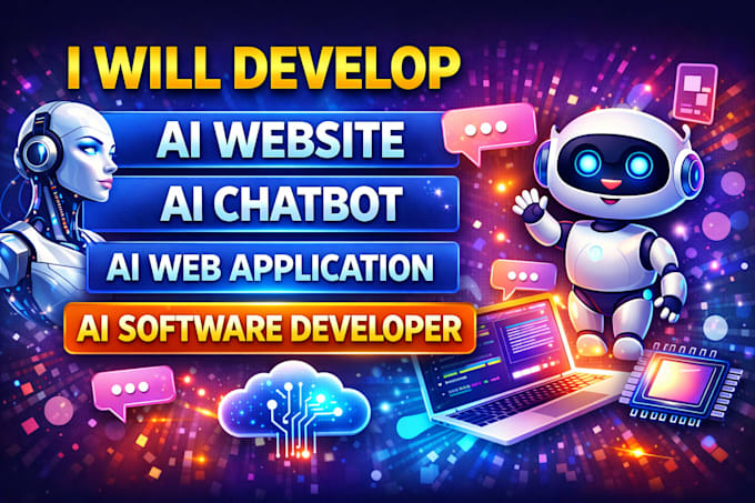 develop ai website, ai chatbot, ai web application, and ai software