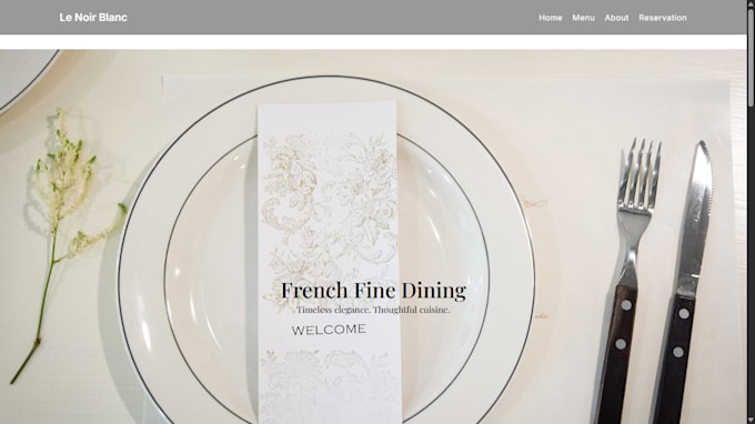create a professional website for your restaurants and cafes