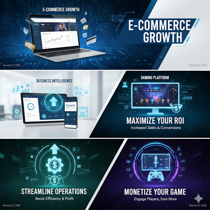 build ROI, business, e commerce, and custom full stack websites