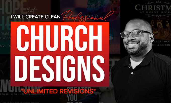 design clean, professional graphics for church events