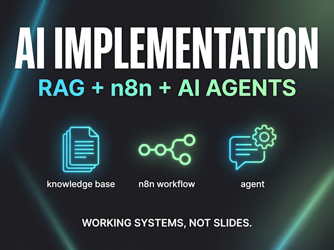 handle your ai implementation with rag, n8n, and custom ai agents