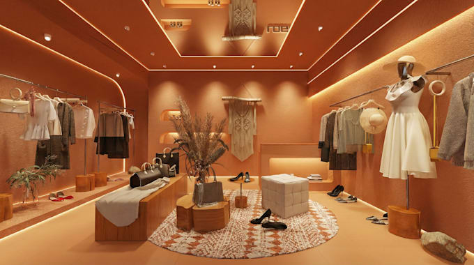 design retail shop interior, shop front, exterior store