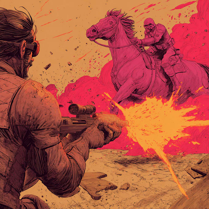 draw comic book illustration with comic book illustrator