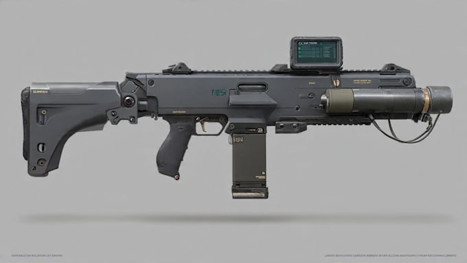 make a prop, weapon, gear or vehicle concept art for video games