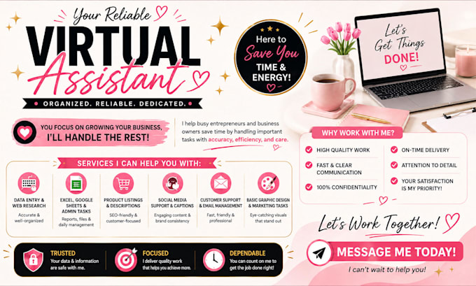 provide reliable virtual assistant services