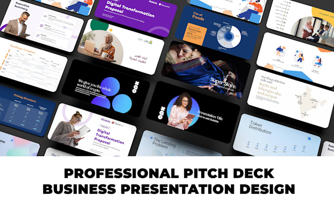 Design professional investor pitch deck presentations by Baqaa_design ...