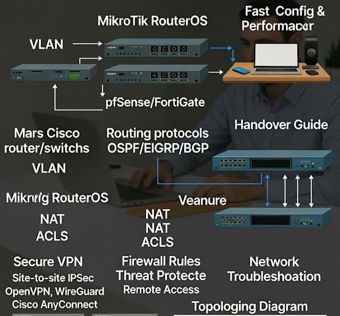 do configure cisco router switch vlan ospf eigrp bgp fast
