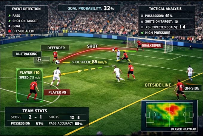 real time computer vision for soccer event detection sports analysis team stats