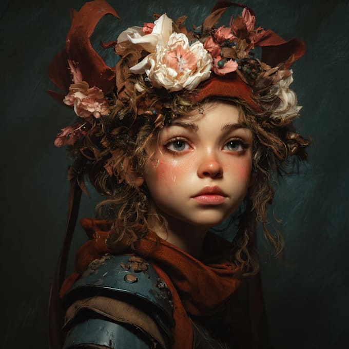 paint a realistic or fantasy portrait