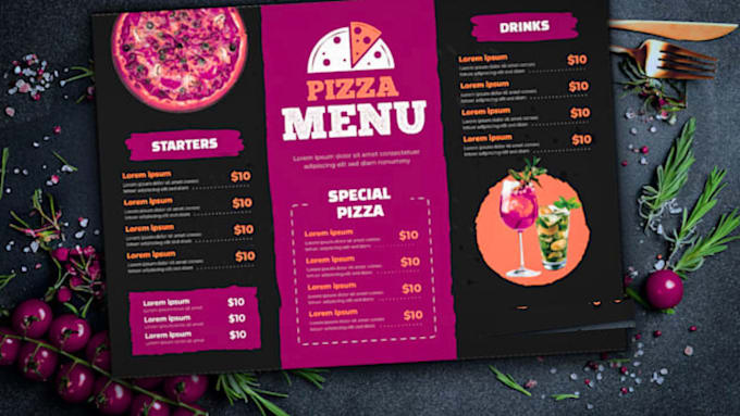 Design creative awesome restaurant menu food menu by Vegas_e34 | Fiverr
