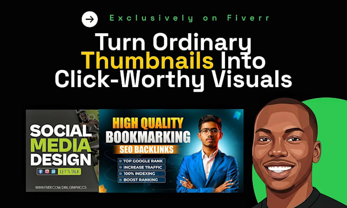 turn your fiverr gig image, picture, banner ,thumbnail into a client magnet