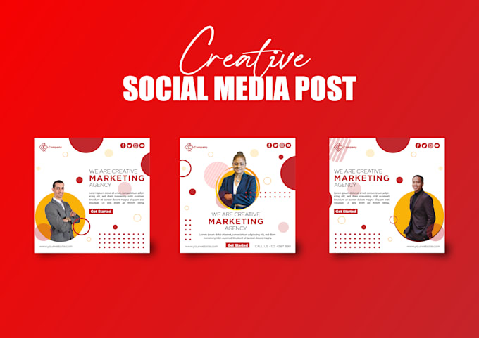 design creative social media posts