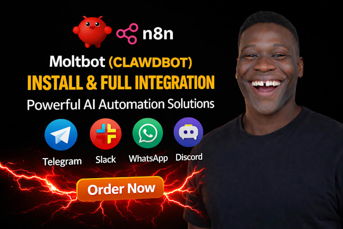 Host n8n, install, setup clawdbot openclaw vps ai assistant workflow ...