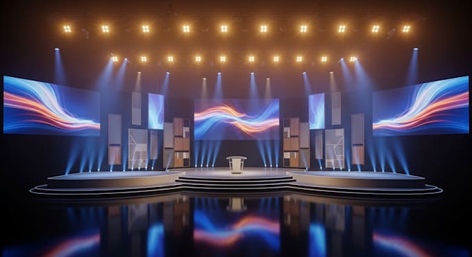Design a realistic 3d event stage and hall design by Philipinterior0 ...