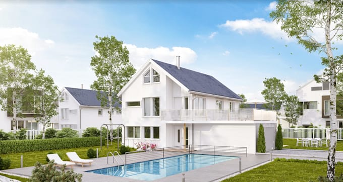 render 2d 3d residential home, structural blueprint, commercial building plan