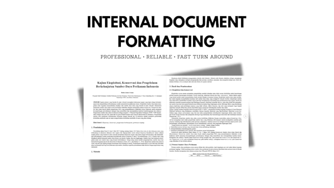 format and design clean professional business documents