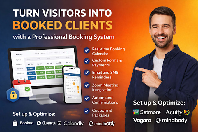 setup calendly setmore acuity scheduling square appointment booking schedule