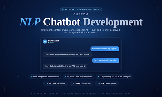 build nlp chatbot for customer support with high accuracy
