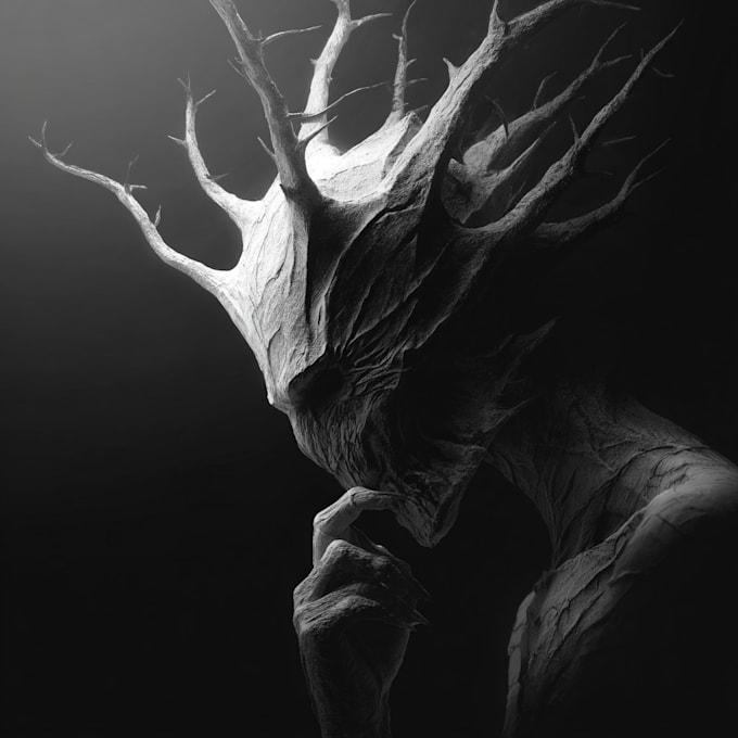 draw horror and dark fantasy illustrations