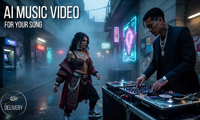 create a cinematic ai music video for your song