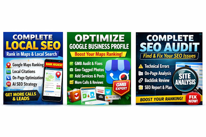 do complete local SEO, maps ranking, citations, on page and optimization