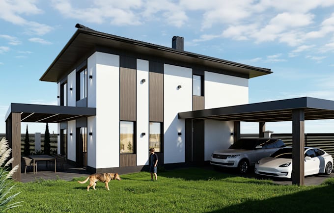 3d model your building and realistic architectural visualization