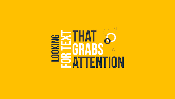 create kinetic typography and animated text with motion graphics