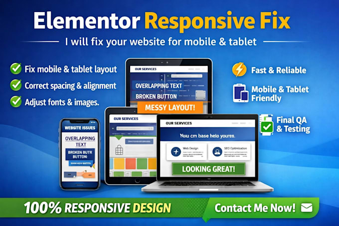 fix elementor responsive issues for mobile and tablet