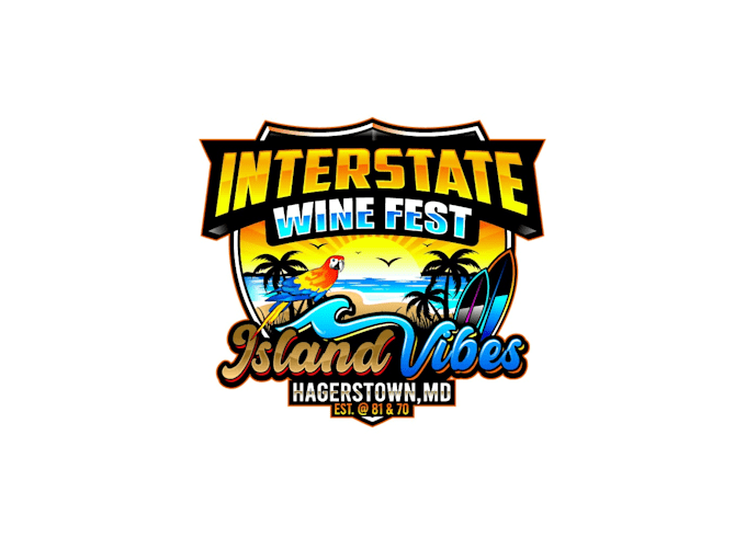 create graceful and fantastic island logo design