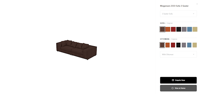 create a 3d product configrator using 3js
