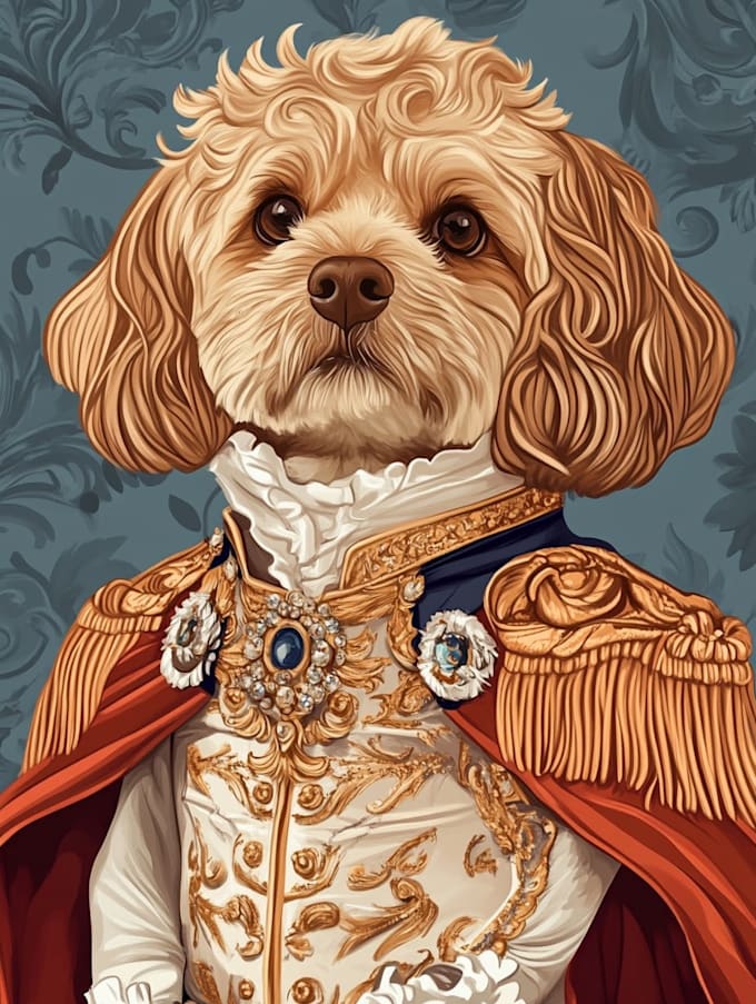 draw a custom memorial pet portrait from photo