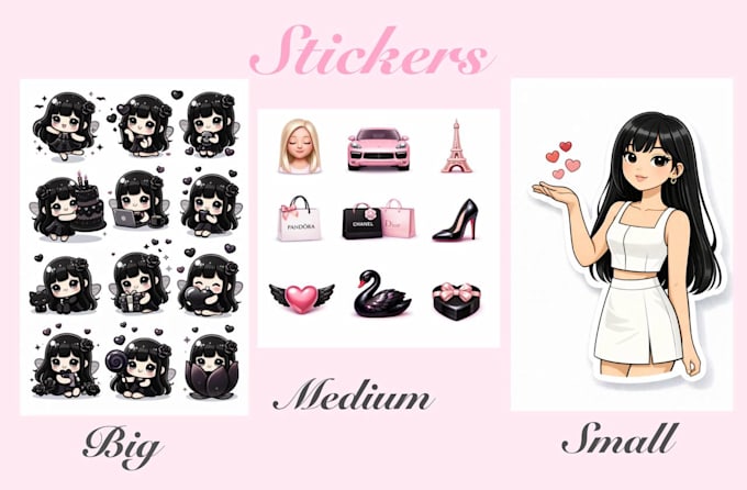 Design custom aesthetic stickers and sticker packs in any style by ...