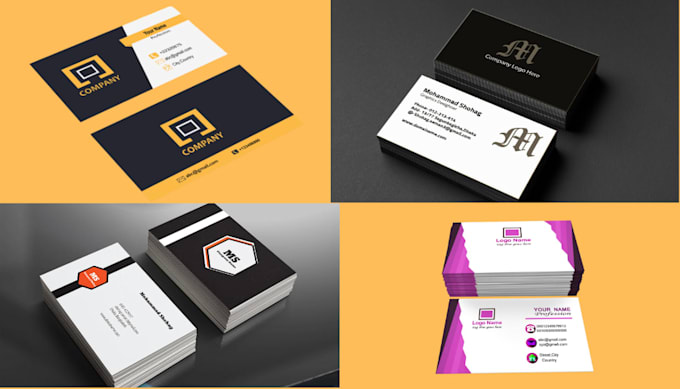 create digital luxury business and visiting card design