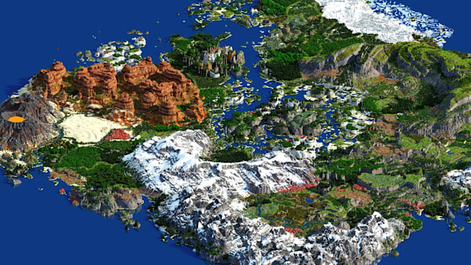 build custom minecraft maps, spawn, lobbies for your server, using world painter