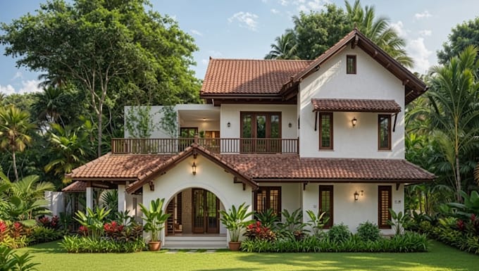 do realistic 3d exterior design and rendering