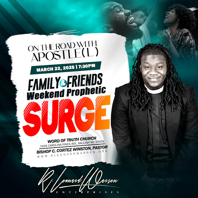do church flyer design, event flyer or postcard within 8hrs