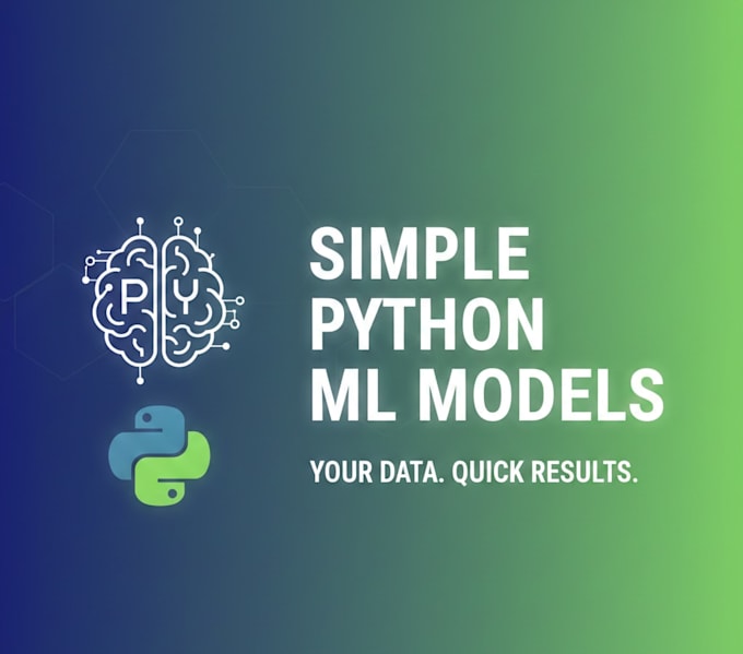 Create simple python machine learning models for your data by Wael_goui ...