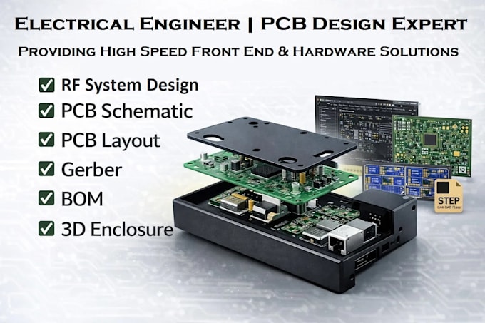design schematics, pcb and antenna for rf, wireless and iot systems