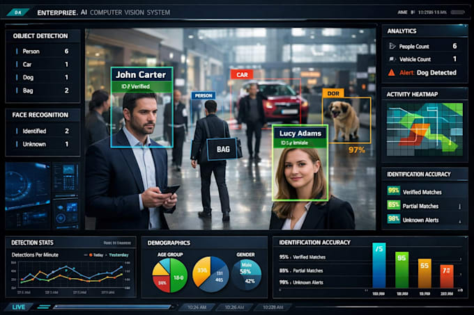Do professional ai computer vision object detection face recognition ...