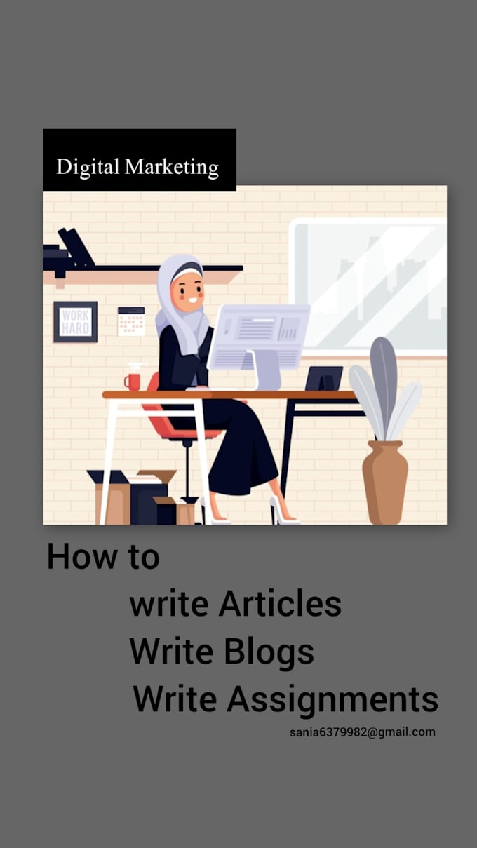Professional thumbnails, write articles, blogs assignments by Sania6630 ...