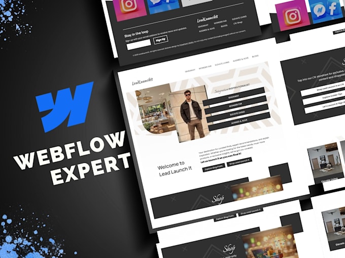 build or redesign a responsive webflow website