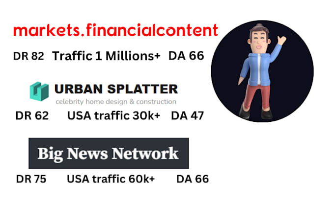 write publish article on markets,financialcontent, urbansplatter, bignewsnetwork