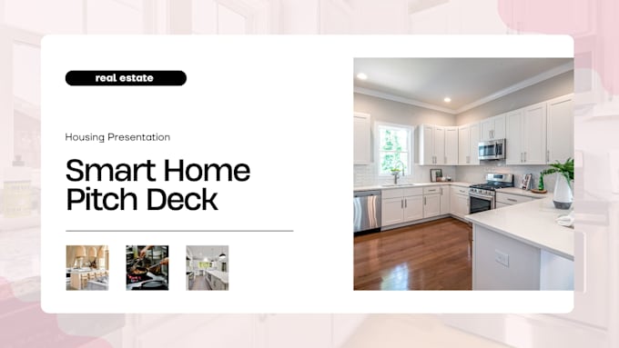 create a pitch deck for smart home startup iot housing and proptech apps