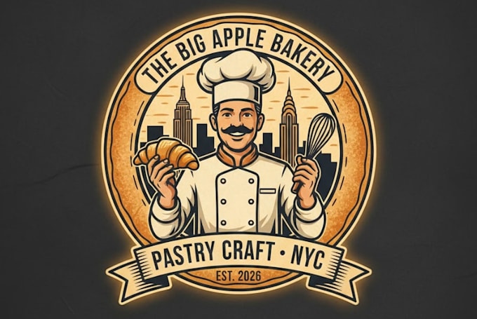 make powerful bakery launch NYC pastry chef logo