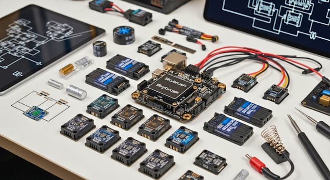 design custom esc and flight controller for drones based on pixhwak or skybrush
